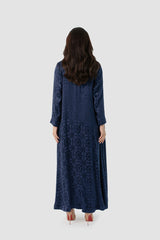 MNPF002-NB Moonlight Concept Navy Blue Motif Jacquard Design
