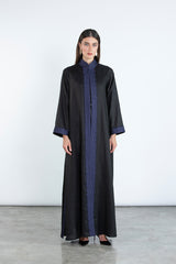 SM2512  Modern Elegance Linen Abaya