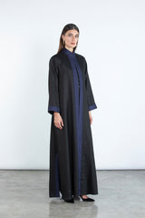 SM2512  Modern Elegance Linen Abaya