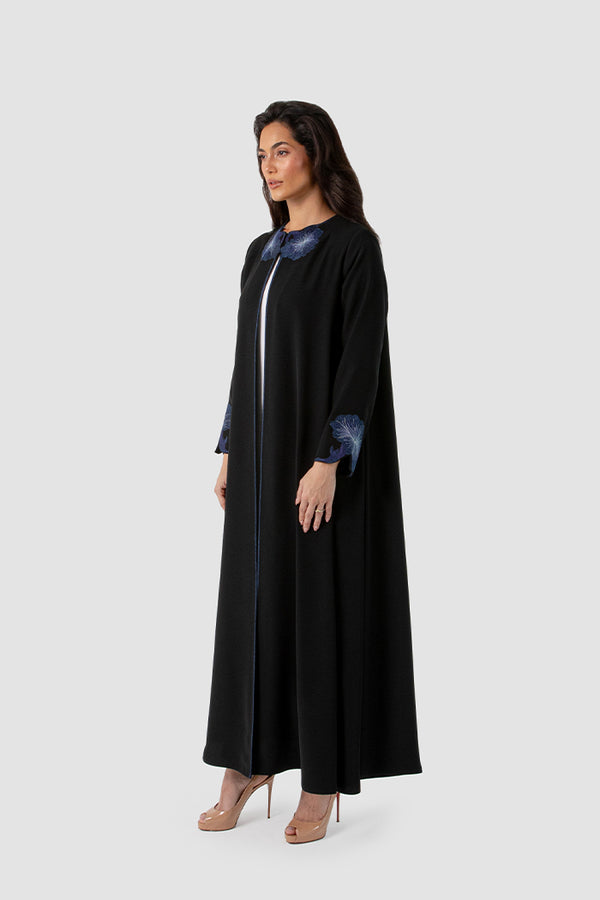SM2519 – The Midnight Bloom Abaya