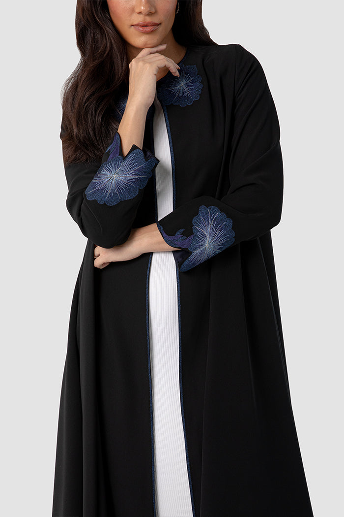 SM2519 – عباية إزدهار منتصف الليل