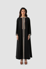 SM2516 Ombré Embroidered Flared Abaya