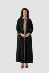 SM2516 Ombré Embroidered Flared Abaya