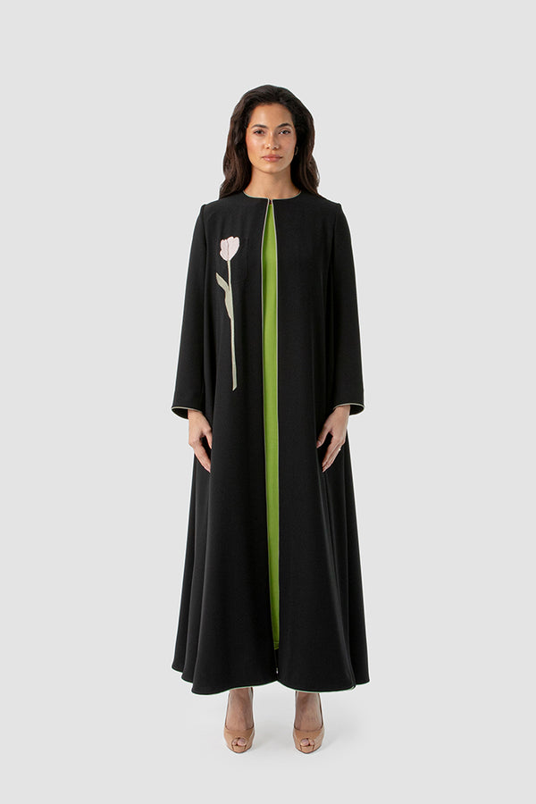 SM2517 – عباية الاتساع المزهر