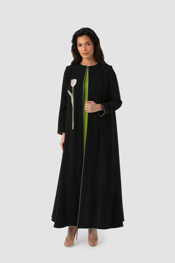 SM2517 – عباية الاتساع المزهر
