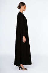 ED2311 Round Neck Pin Tucks Abaya.