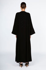 ED2311 Round Neck Pin Tucks Abaya.