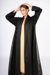 ED2303 Double Layer Organza And Silk Abaya.