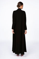 ED2305 Narrow Cuffs Flare Cut Abaya