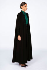 ED2305 Narrow Cuffs Flare Cut Abaya