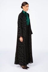 ED2309 Double Layered Circles Motif Abaya