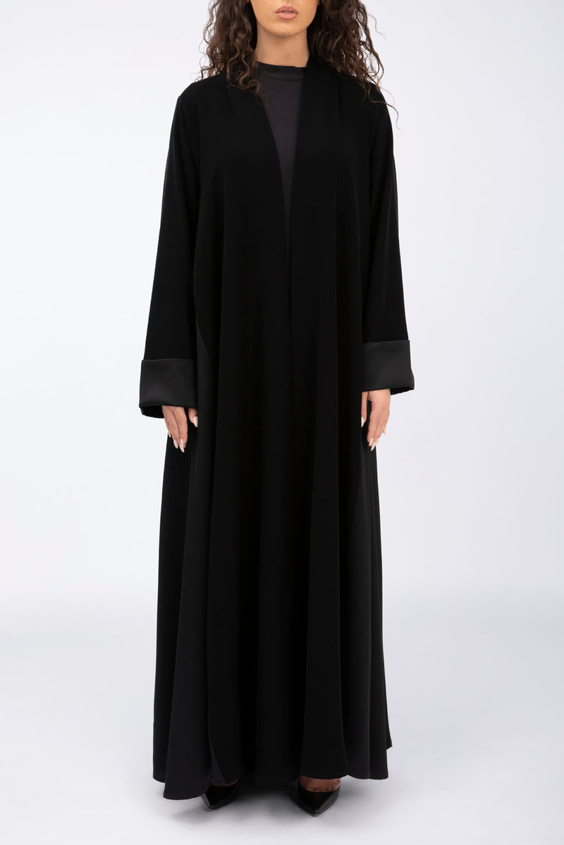 ED2312-BX Enigmatic Flare Crepe Abaya