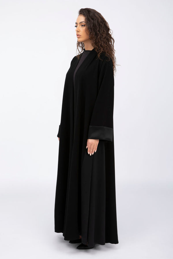 ED2312-BX Enigmatic Flare Crepe Abaya