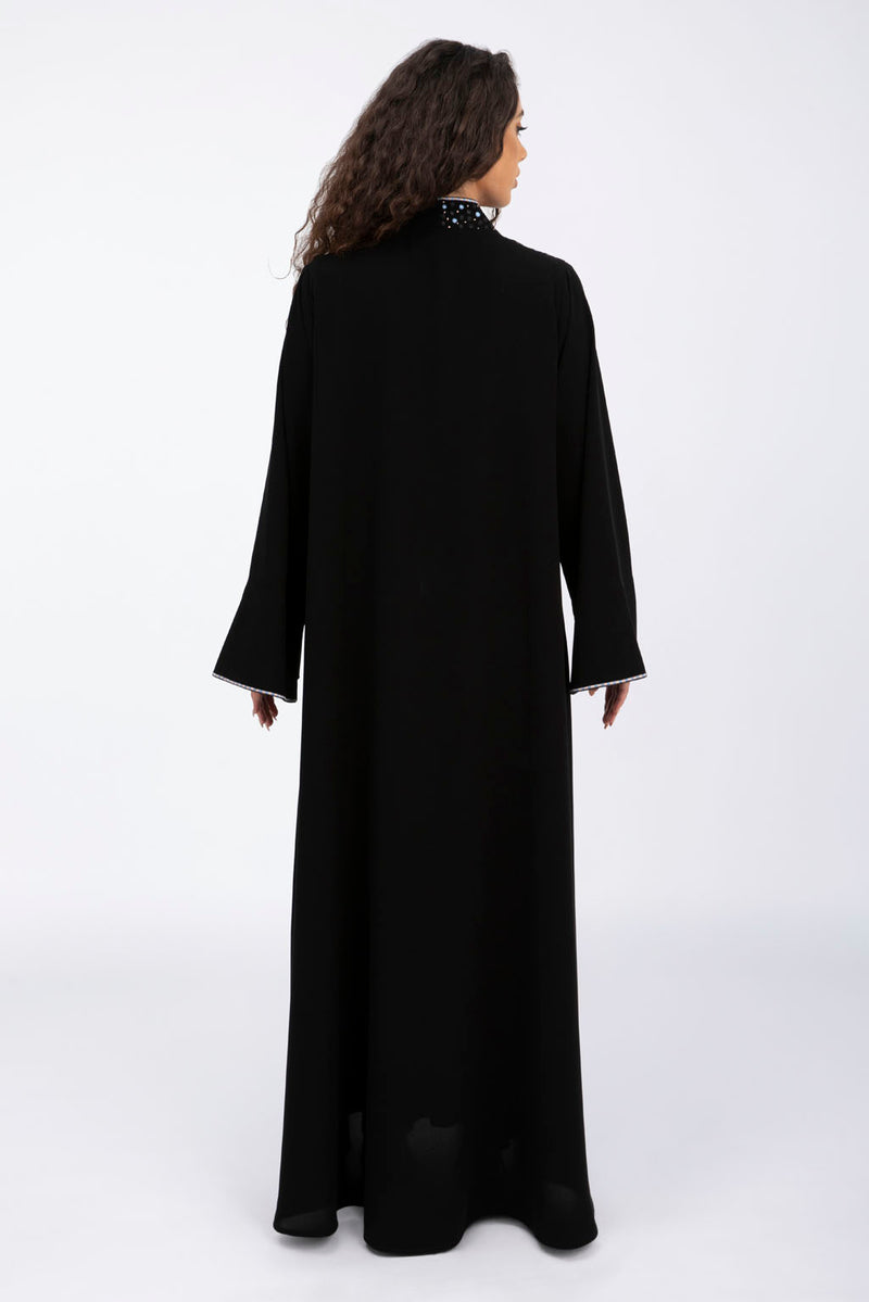 ED2315 Colorful Artisanal Touch Silk Abaya