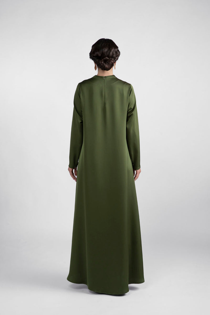 DCV2310 Emerald Enigma Green Velvet Velvet Abaya