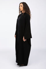 ED2314 Serene Silk Cascade Abaya