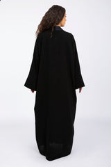 ED2314 Serene Silk Cascade Abaya