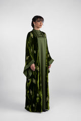 DCV2310 Emerald Enigma Green Velvet Velvet Abaya