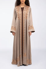 MCX2325 Exclusive, one piece, DMC threads adornment abaya