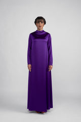 DCV2309 Mystic Monarch Purple Velvet Abaya