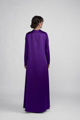 DCV2309 Mystic Monarch Purple Velvet Abaya