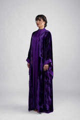 DCV2311 Lavender Elegance Purple Velvet abaya