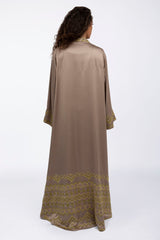 MCX2331 Silk Splendor: A Flare of Artistry abaya