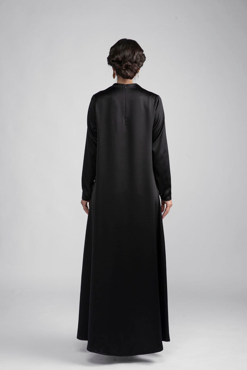 DCV2313 Monarch Black Velvet Abaya