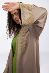 MCX2331 Silk Splendor: A Flare of Artistry abaya