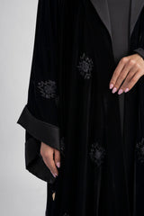 DCV2313 Monarch Black Velvet Abaya