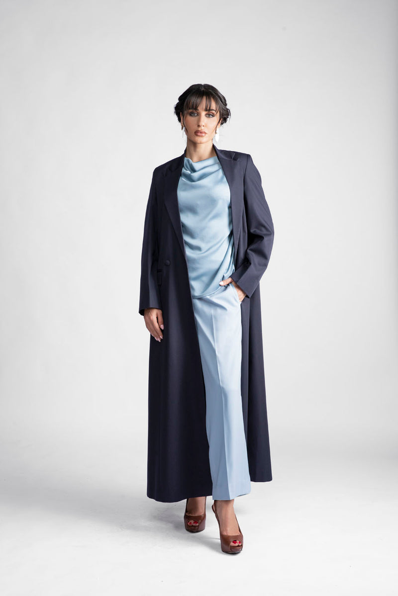 DCJ2303 Regal Elegance Full Length Blazer