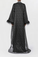 Haute Couture Luxury Abaya EDHC2201 Silver