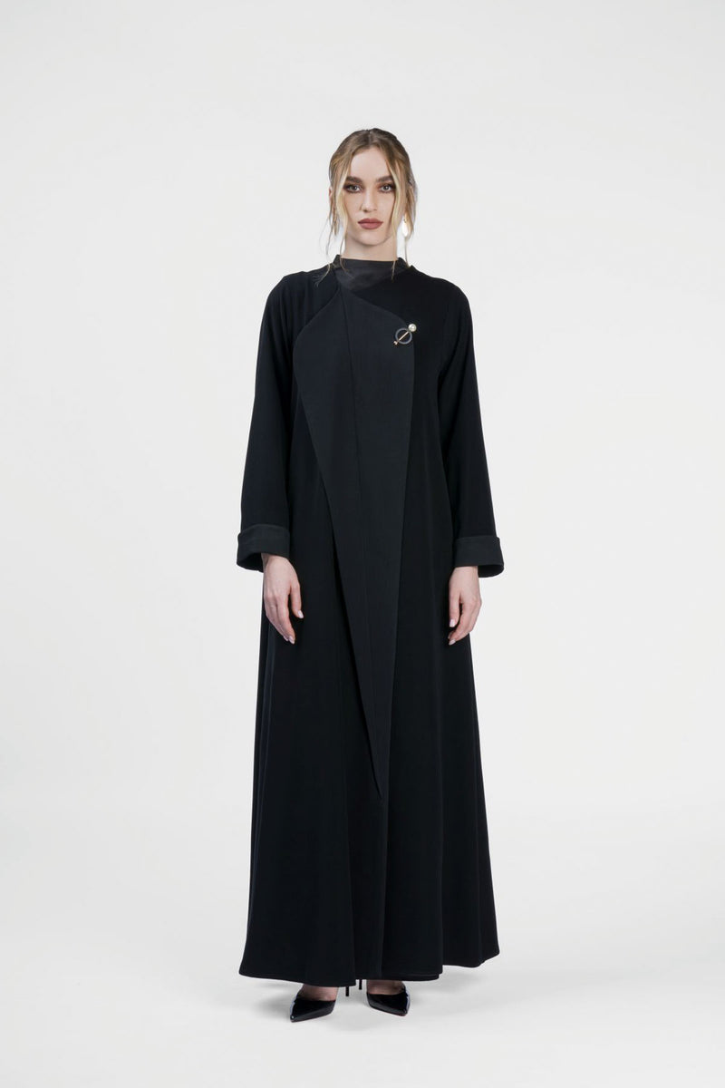 RMD2408-BLK Luxurious Splendor Abaya