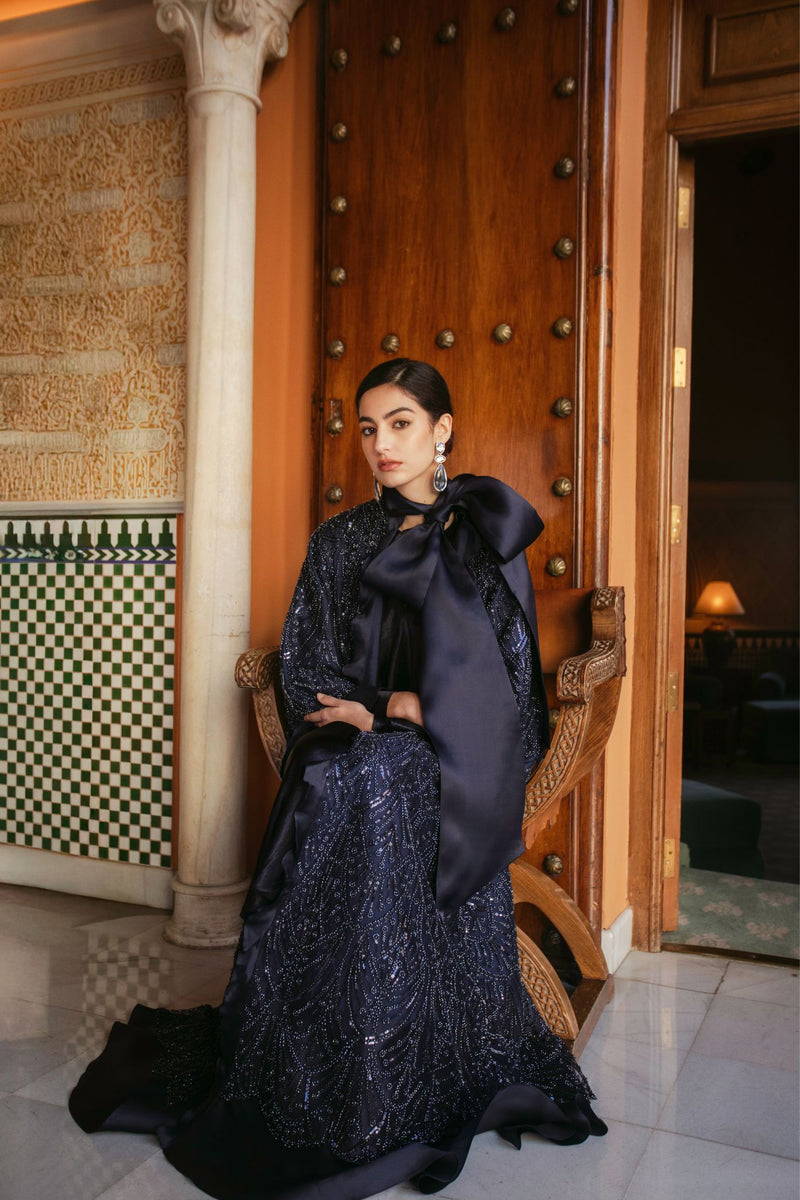 RMDHC2501 Opulent Tulle Symphony  Limited Haute Couture Abaya