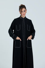 DC2513 The Black Balance Abaya