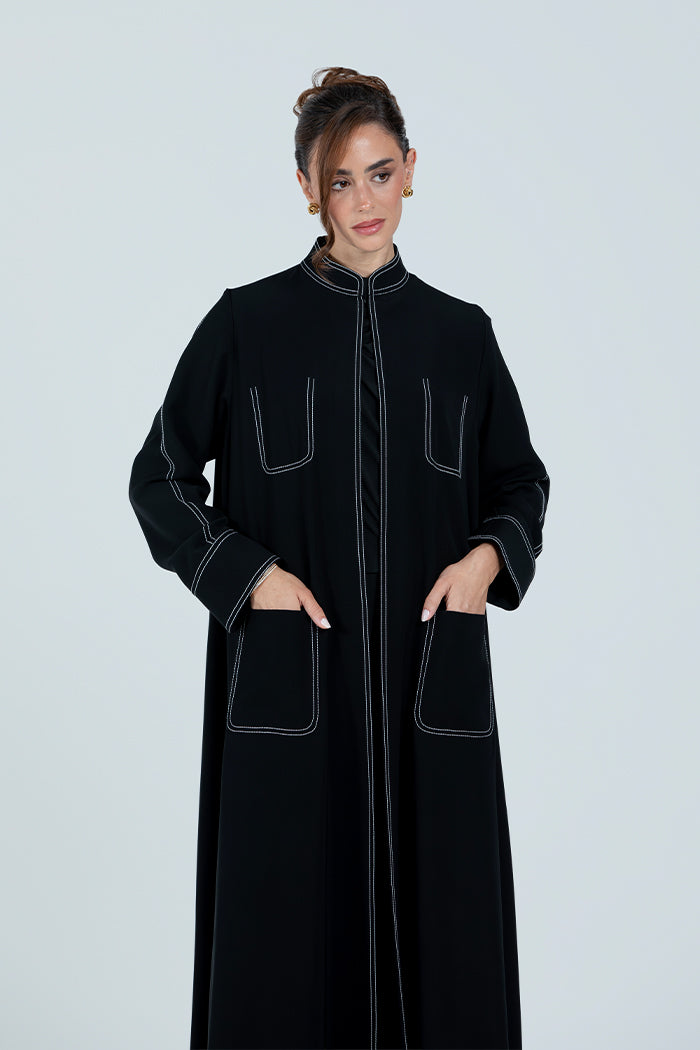 DC2513 The Black Balance Abaya
