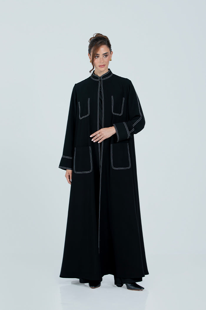 DC2513 The Black Balance Abaya