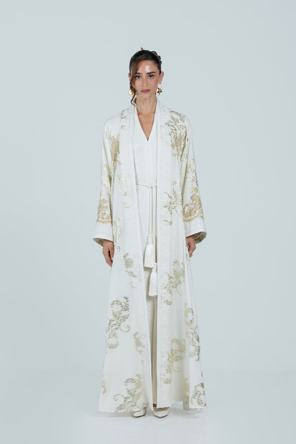 RMDCB2514 OFF WHITE The Gilded Bloom Kaftan - Limited Edition