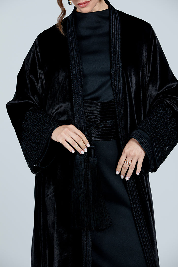 DCV2517 The Moonlight Velvet Abaya