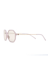 SUNGLASSES OCTAGONAL - SHINY LIGHT PINK