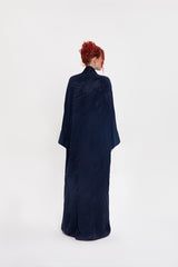 عباءة الفخامة الآسرة بقصة كيمونو  RTWS2406 - BLUE