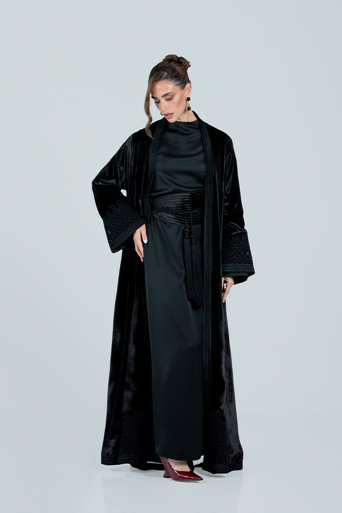 DCV2517 The Moonlight Velvet Abaya
