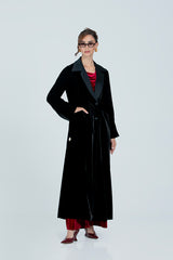 DCV2520 The Regal Silhouette Velvet Coat