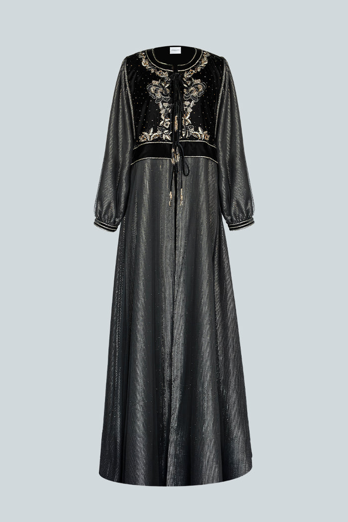 DCVHC2526 Celestial Noir Abaya