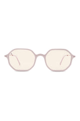 SUNGLASSES OCTAGONAL - SHINY LIGHT PINK