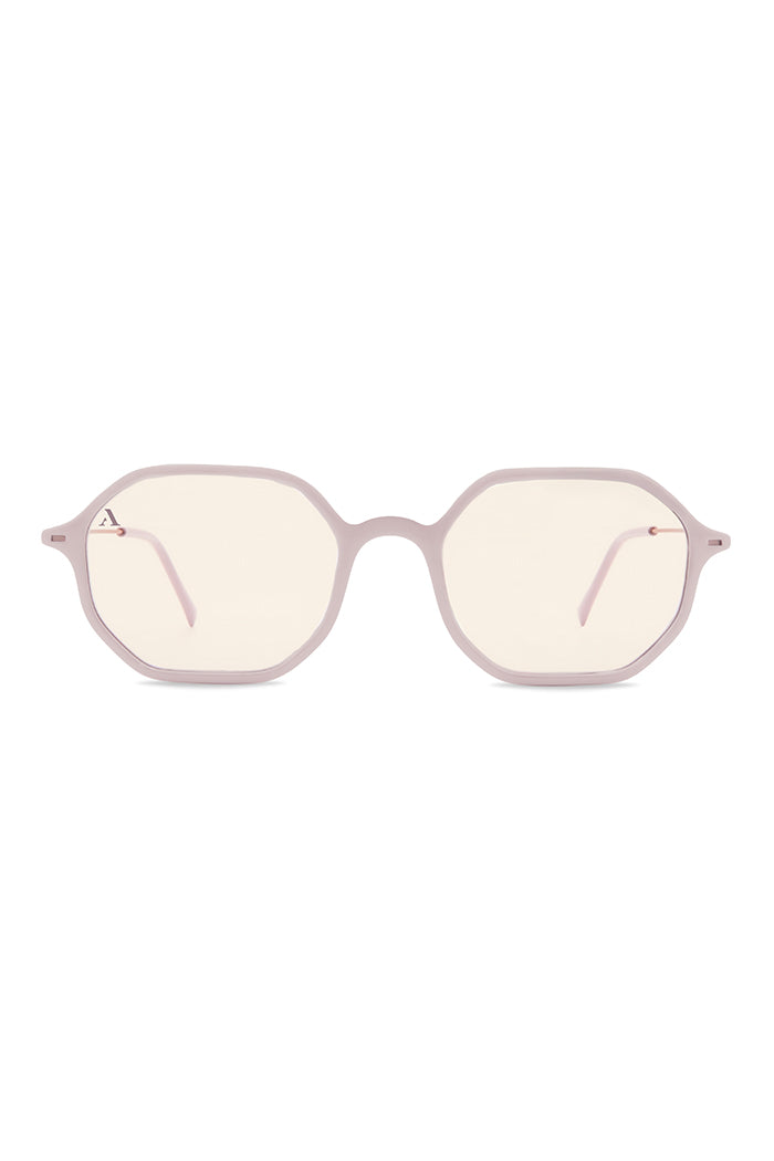 SUNGLASSES OCTAGONAL - SHINY LIGHT PINK