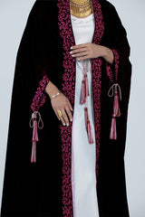 DCV2518 The Regal Velvet Cape Abaya