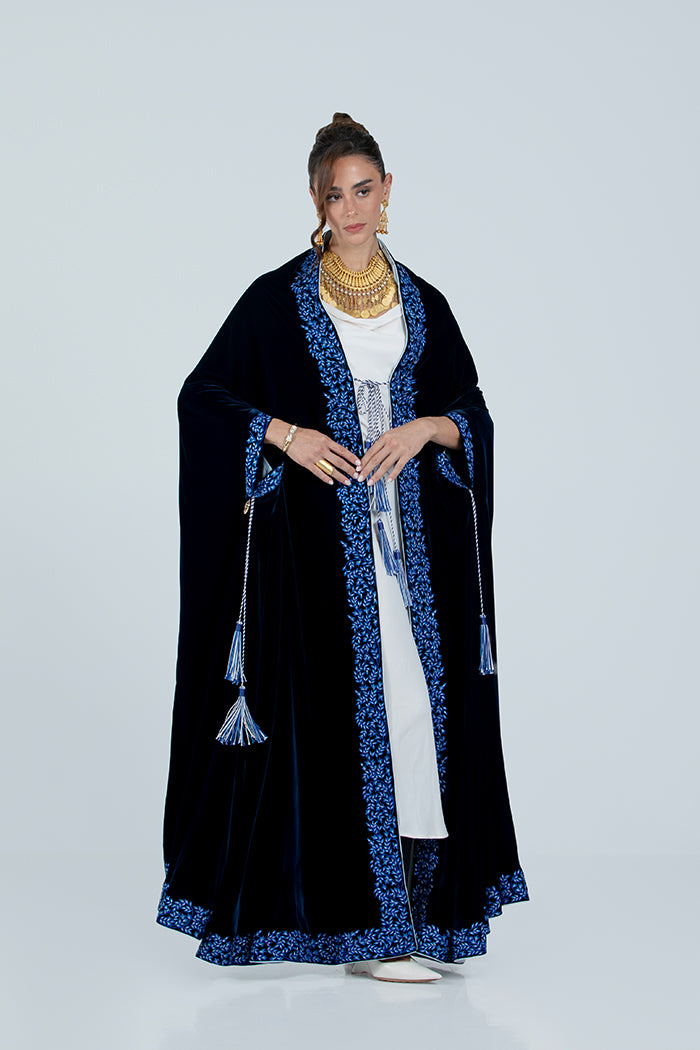 DCV2518 The Regal Velvet Cape Abaya