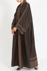 SJ1921 Elegant Textured Open Abaya