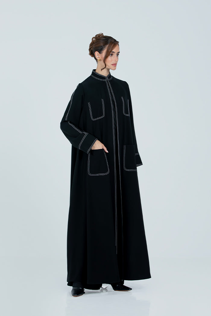 DC2513 The Black Balance Abaya